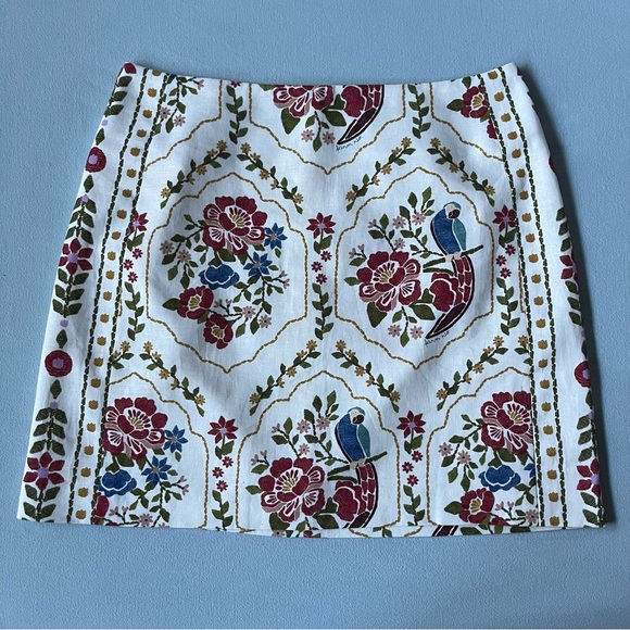 ✨NWT✨ SEZANE X FARM RIO JARDIM ROMANTICO SKIRT - Picture 4 of 9